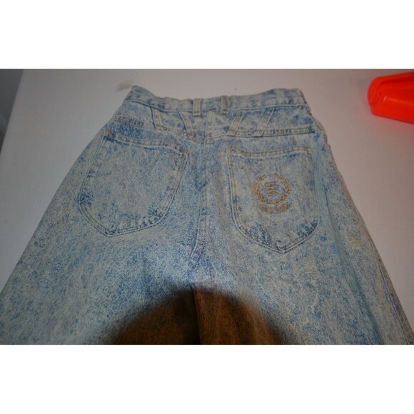 Vintage Blue Jeans Acid Wash,  High Waist, Peg Leg P. S. Gitano - Picture 6 of 6